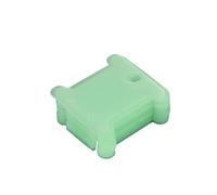 Bobines de machine à coudre Bobines de fil en plastique, cartes coton croisé for artisanat, bricolage, mallette rangement couture, broderie multicolore, 100/300 pièces(Green 100Pcs)