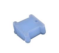 Bobines de machine à coudre Bobines de fil en plastique, cartes coton croisé for artisanat, bricolage, mallette rangement couture, broderie multicolore, 100/300 pièces(Blue 100Pcs)