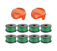 Bobines de Rechange pour Coupe-Bordures A6486 avec Couvercle 90583594, bobines de 0,08"/2 mm, 20 Pieds, compatibles avec Les modèles Black & Decker A6486 GL9035, GL8033, GL7033