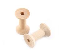 Bobines en bois 10pcs |Bobines artisanales non finies de 47 mm x 31 mm pour fil/ficelle/fil |Bobines en bois DIY pour projets de couture et d'art
