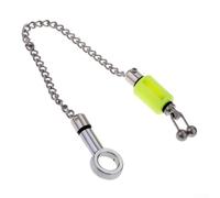 Bobines indicateurs de pêche à la carpe en acier inoxydable avec sangle de poids, pinces de suspension renforcées pour système d'alarme de morsure, pour tendeurs de ligne pour la pêche à la ligne