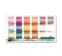 Bobines Multicolores En Coton Égyptien Madeira Clear Box No.50 18 X 200M