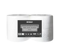 Bobines papier essuyage industrielle 2 plis pure ouate 232 m par 2