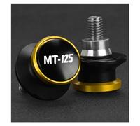 Bobines Pour Stand Moto Diabolos Pour Yamaha MT 125 MT125 2015-2025 Pieds De Béquille De Bras Oscillant 6 Mm(Or)