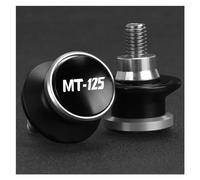 Bobines Pour Stand Moto Diabolos Pour Yamaha MT 125 MT125 2015-2025 Pieds De Béquille De Bras Oscillant 6 Mm(Argent)