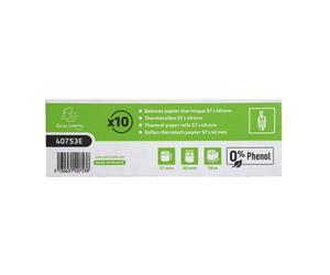 Bobines Terminaux bancaires Exacompta 40753E - l 57 mm x L 18 m, Ø 40 mm - 1 pli(s) - paquet de 10