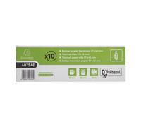 Bobines Terminaux bancaires Exacompta 40754E - l 57 mm x L 24 m, Ø 46 mm - 1 pli(s) - paquet de 10