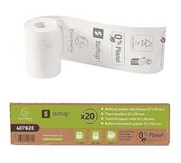 Exacompta Bobines thermiques SumUp Réf. 40762E 57x30mm 1 pli 55g/m² sans phénol boîte 20 blanc