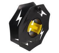 Bobineuse de Câble 13 Pouces en Plastique Noir, Rangement Rapide | Organisation Nette, Contrôle Complet du Cordon, Transport Facile, pour Guirlandes Lumineuses et Câbles Audio
