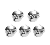 Bobineuse en Acier Inoxydable 5 Pièces, Boîtier de Canette pour Machine à Coudre, Résistant et Facile à Installer - Performance Stable, Finition Exquise, Accessoire Indispensable