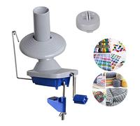 Bobinoir Pelote de fil d'enroulement et Distribue Accessoires Enrouleur support Boule Corde de Fil Manuel Machine ménagers pour Tricoter DIY Outil (Gris+Bleu)