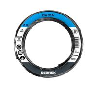 Bobinot de câble - Bobine de fils électrique - Câble électrique - Couronne de câble - Bobinot Câble Rigide 10 mètres HO7V-U 2,5 mm ² - Noir - 111323 Debflex