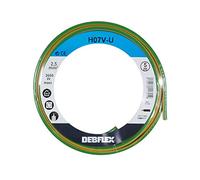 Bobinot de câble - Bobine de fils électrique - Câble électrique - Couronne de câble - Bobinot Câble Rigide 5 mètres HO7V-U 2,5 mm ² - Jaune/Vert - 111315 Debflex