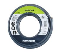 Bobinot de câble - Bobine de fils électrique - Câble électrique - Couronne de câble - Bobinot Câble Souple 10 mètres HO5VV-F 3G2.5 mm ² - Gris - 147322 Debflex