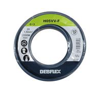 Bobinot de câble - Bobine de fils électrique - Câble électrique - Couronne de câble - Bobinot Câble Souple 10 mètres HO5VV-F 2X1.5 mm ² - Gris - 142322 Debflex