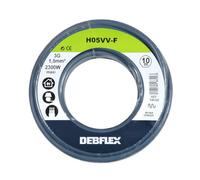 Bobinot de câble - Bobine de Fils électrique - Câble électrique - Couronne de câble - Bobinot Câble Souple 10 mètres HO5VV-F 3G1.5 mm ² - Gris - 146322