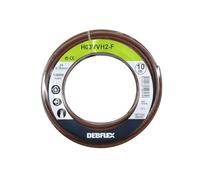 Bobinot de câble - Bobine de fils électrique - Câble électrique - Couronne de câble - Bobinot Câble Souple 10 mètres HO3VVH2-F 2X0.75 mm ² - Marron - 155326 Debflex