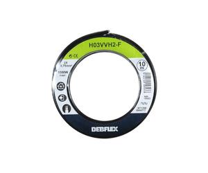 Bobinot de câble - Bobine de fils électrique - Câble électrique - Couronne de câble - Bobinot Câble Souple 10 mètres HO3VVH2-F 2X0.75 mm ² - Noir - 155323 Debflex