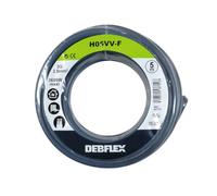 Bobinot de câble - Bobine de fils électrique - Câble électrique - Couronne de câble - Bobinot Câble Souple 5 mètres HO5VV-F 3G2.5 mm ² - Gris - 147312 Debflex