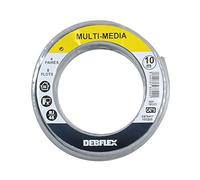 Bobinot de câble - Bobine de fils électrique - Câble électrique - Couronne de câble - Câble Réseau Rj45 U/Utp Cat 5E Lszhn 10 mètres 4 Paires 8 Conducteurs - Gris - 193322 Debflex