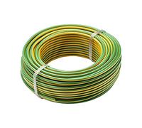 Bobinot de câble | Bobine de fils électrique | Câble électrique | Couronne de câble | Debflex 110345 Bobinot Câble rigide 25 mètres | HO7VU 1,5mm ² | Jaune/Vert
