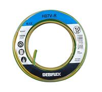 Bobinot de câble - Bobine de Fils électrique - Câble électrique - Couronne de câble - DEBFLEX - Bobinot câble rigide 10 mètres H07VR 6 mm ² - Jaune/Vert 113325