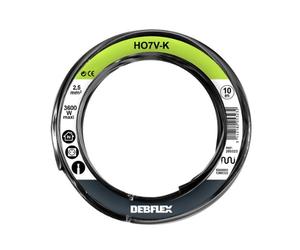 Bobinot de câble - Bobine de Fils électrique - Câble électrique - Couronne de câble - DEBFLEX - Bobinot câble souple 10 mètres H07VK 2.5mm ² - Noir - 205323