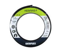 BOBINOT HO3VVH2-F 2X0.75 MM² 10M NOIR - DEBFLEX - 155323