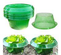 BOBISHE Anneau Anti-Escargots et Limaces, Lot de 20 Collier de Protection Réutilisable pour Salades/Choux/Tomates, Clôture Anti-Limaces avec Bordure Incurvée 45°, sans Produits Chimiques