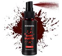 BOBISUKA Faux sang en spray pour cosplay - Sang de vampire lavable pour vêtements et visage - Maquillage faux sang (foncé, 50 ml)