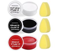 BOBISUKA Kit de peinture pour visage et corps avec 3 éponges pour adulte - Grande capacité - Palette de peintures à l'huile pour Halloween, maquillage, clown, joker, diable, cosplay SFX