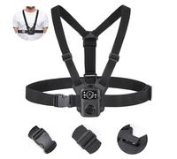 BOBLOV Bodycam Harnais de Poitrine pour Toutes Les caméras corporelles, Double Sangle d'épaule avec Taille réglable, Sangle Mains Libres pour Application de la Loi, Enregistrement vidéo