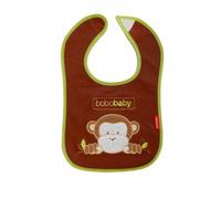 BOBO BABY Bavoir en coton triple épaisseur Monkey - marron