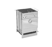 BoBoBn Mini-Barbecue carré Portable Pliable en Acier Inoxydable, poêle à Charbon de Bois, poêle de Camping en Plein air, poêle Chauffant