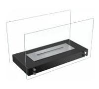 KRATKI Biokamin Hotel - Cheminée au éthanol - 700 x 334 mm - Réservoir de 0,50 l - Noir - Cheminée de table décorative autoportante - Idéal pour la maison, le restaurant ou la terrasse - Certifié TÜV - Rhénanie