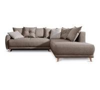 BOBOCHIC LENA - Canapé scandinave d'angle droit - convertible - 236x90x190cm - Café latte Café latte G