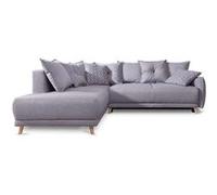 Lena - canapé d'angle gauche - 5 places - gris clair - style scandinave - Gris clair