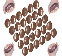 Boboeitody 30 Pièces Ballons De Football en Mousse Ballons De Rugby,5.5CM Jouets de Balle Anti-Stress, Balles Anti-Stress à Main, Enfant et Adulte, Cadeaux de fête,Fournitures pour événements