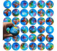 Boboeitody 30Pcs BalleAnti Stress Globe Balle GlobedeStress Relief Planisphère MiniBalle Globe Terrestre en Mousse Balle de Stress pour Enfant Ecole Elève Étude Cadeau Anniversaire 5cm (30)