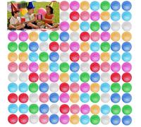 Boboeitody 5-100 Pcs Boules de Fête Colorées Rebondissantes,32mm Balles Rebondissantes Enfant, Réutilisable Caoutchouc Espace Thème Balles, Petit Balle pour Cadeaux Partyjeux (32mm couleur mixte, 50)