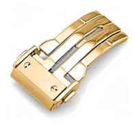 BoBoHome Boucle Pliante en Métal de Réchange Fermeture Bracelet Résistante à la Sueur et Sans Rouille pour HUB-LOT B-I-G B-A-N-G Fu-sion Series-Or 22mm