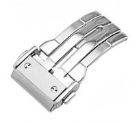 BoBoHome Boucle Pliante en Métal de Réchange Fermeture Bracelet Résistante à la Sueur et Sans Rouille pour HUB-LOT B-I-G B-A-N-G Fu-sion Series-Argent 18mm