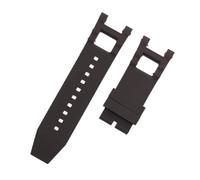 BoboHome Bracelet 28mm Libération Rapide Eco Durable Résistant à l'Eau, Réglable - Silicone Lisse pour Invi-cta Russian Diver-Café 28 * 26mm