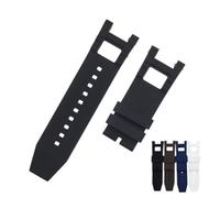 BoboHome Bracelet 28mm Libération Rapide Eco Durable Résistant à l'Eau, Réglable - Silicone Lisse pour Invi-cta Russian Diver-Noir 28 * 26mm