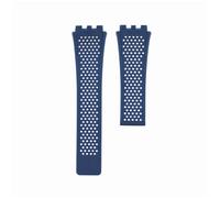 BoboHome Bracelet 28x22mm Silicone Doux Antitranspirant Réglable, Double Libération Rapide - Remplacement pour T-AG Heuer Carrera -Bleu foncé 28 * 22mm