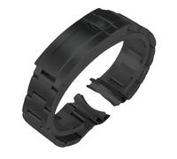 BoBoHome Bracelet de Montre Acier Inoxydable 316L Hommes Extrémité Courbe Remplacement Bande de Montre pour Rolex Daytona-Noir 21MM