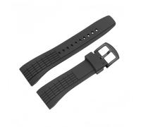 BoBoHome Bracelet en Silicone Durables Bracelet de Remplacement Résistant aux Déchirures et à l'Usure pour Se-i-ko VELATURA/SRH SPC007J1 SRH013-Noire + Noire Boucle