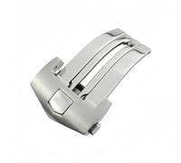BoBoHome Fermoir Montre Pliant Acier Inoxydable Massif Brossé Boucle Connexion Métal Résistant Corrosion Accessoire pour TAAG HEUEUR CARERA AQURACER-Argent 20mm