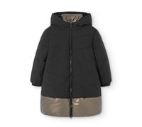 Boboli Manteau d'Hiver Fille - Doudoune Noire - Veste en Tissu Technique - Vêtements pour Filles de 4 à 12 Ans, Nero, 10 Ans