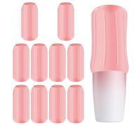 BOBOPACK 10Pcs Manchons éLastiques pour Voyage Anti-Fuites, Étanches Bouteille de Voyage Silicone, Silicone Travel Bottle Covers, Convient pour les Articles de Toilette, EmpêChe les Fuites